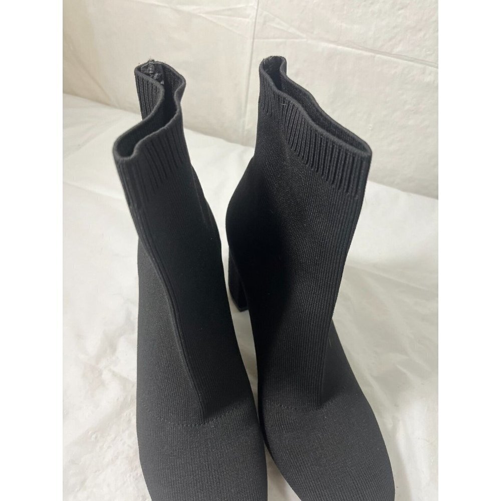 MIA Erika Fly Knit Booties Dress Boots Black - Picture 7 of 14